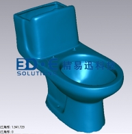衛浴陶瓷產品三維掃描逆向設計案例-馬桶三維掃描儀